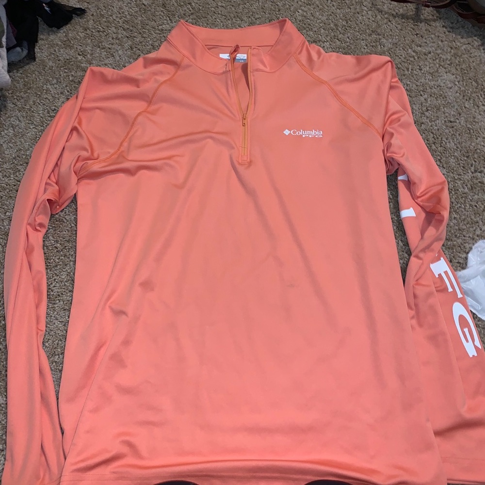 Coral Columbia Quarter Zip